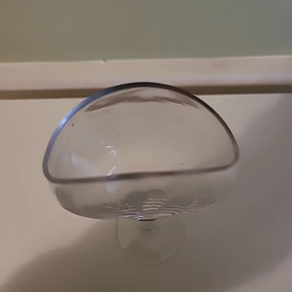 Happy Half Wine Glass